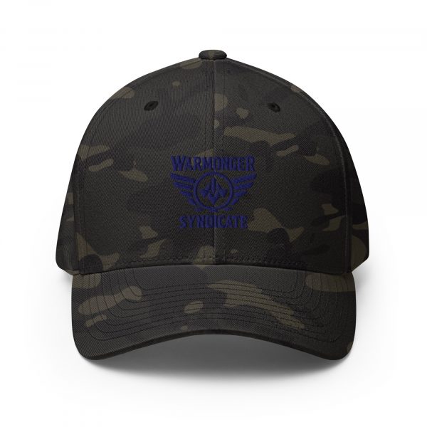 Navy Embroidered Brand Logo Structured Hat | Flexfit