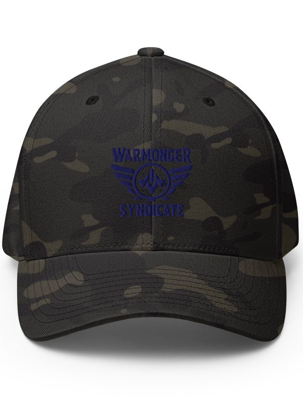 Navy Embroidered Brand Logo Structured Hat | Flexfit