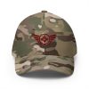 closed-back-structured-cap-multicam-green-front-68bb585369ebd.jpg Maroon Embroidered Logo Structured Cap | Flexfit