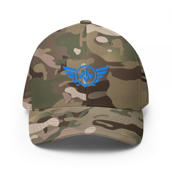 Aqua Embroidered Logo Structured Cap | Flexfit