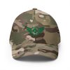 Kelly Green Embroidered Logo Structured Cap | Flexfit
