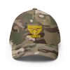 Gold Embroidered Brand Logo Structured Cap | Flexfit