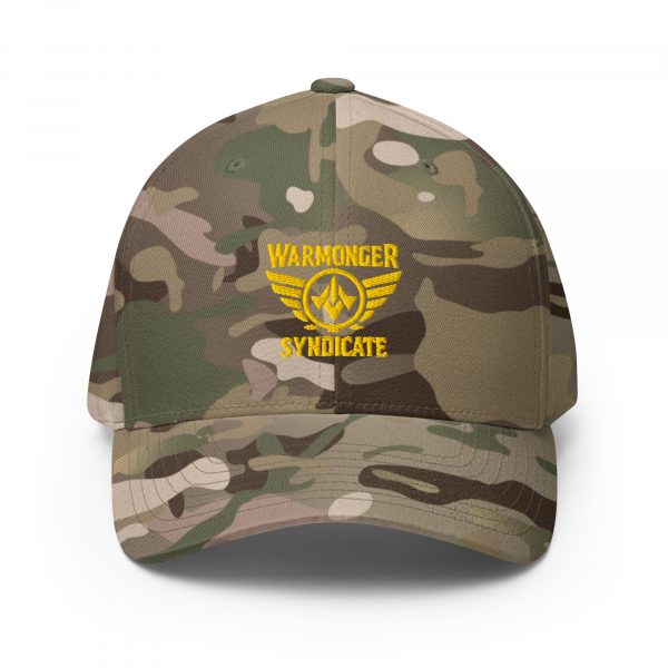 Gold Embroidered Brand Logo Structured Cap | Flexfit