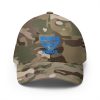 Aqua Embroidered Brand Logo Structured Cap | Flexfit