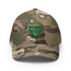 Kelly Green Embroidered Brand Logo Structured Cap | Flexfit