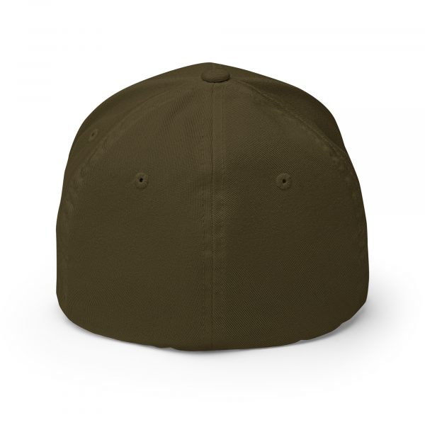 Kelly Green Embroidered Brand Logo Structured Cap | Flexfit