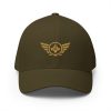 closed-back-structured-cap-olive-front-68bb55d13870f.jpg Old Gold Embroidered Logo Structured Cap | Flexfit