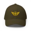 closed-back-structured-cap-olive-front-68bb56a82ee5e.jpg Gold Embroidered Logo Structured Cap | Flexfit