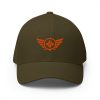 closed-back-structured-cap-olive-front-68bb5776ac59f.jpg Orange Embroidered Logo Structured Cap | Flexfit
