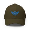 Aqua Embroidered Logo Structured Cap | Flexfit