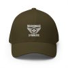 White Embroidered Brand Logo Structured Cap | Flexfit