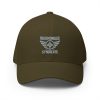 Grey Embroidered Brand Logo Structured Cap | Flexfit
