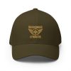 Old Gold Embroidered Brand Logo Structured Cap | Flexfit
