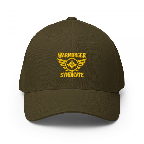 Gold Embroidered Brand Logo Structured Cap | Flexfit