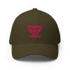 Flamingo Embroidered Brand Logo Structured Cap | Flexfit