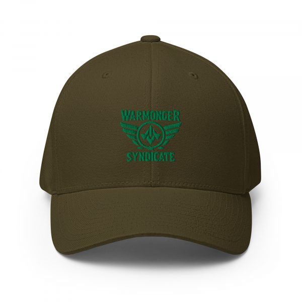 Kelly Green Embroidered Brand Logo Structured Cap | Flexfit
