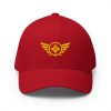 closed-back-structured-cap-red-front-68bb56a82e1bd.jpg Gold Embroidered Logo Structured Cap | Flexfit