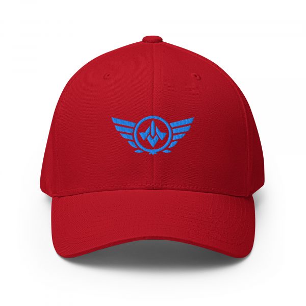Aqua Embroidered Logo Structured Cap | Flexfit