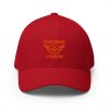 closed-back-structured-cap-red-front-68bb5c9068467.jpg Orange Embroidered Brand Logo Structured Cap | Flexfit