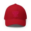 Flamingo Embroidered Brand Logo Structured Cap | Flexfit
