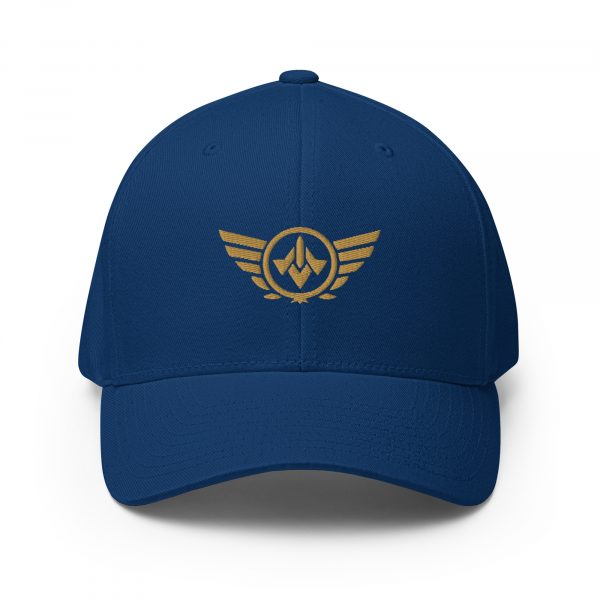 closed-back-structured-cap-royal-blue-front-68bb55d137057.jpg Old Gold Embroidered Logo Structured Cap | Flexfit