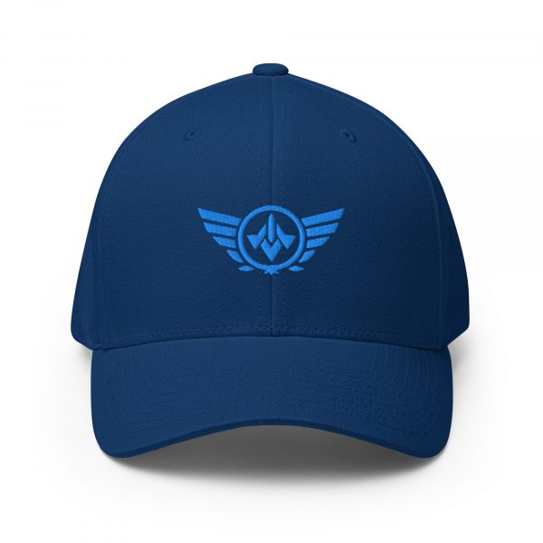 Aqua Embroidered Logo Structured Cap | Flexfit