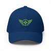 Kiwi Green Embroidered Logo Structured Cap | Flexfit