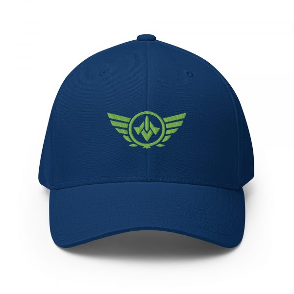 Kiwi Green Embroidered Logo Structured Cap | Flexfit