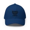 closed-back-structured-cap-royal-blue-front-68bb5b9a14824.jpg Black Embroidered Brand Logo Structured Cap | Flexfit