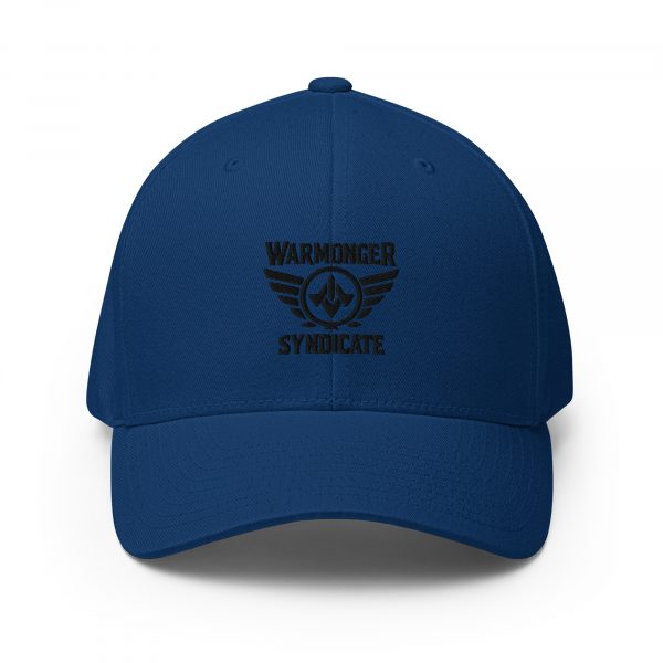 closed-back-structured-cap-royal-blue-front-68bb5b9a14824.jpg Black Embroidered Brand Logo Structured Cap | Flexfit