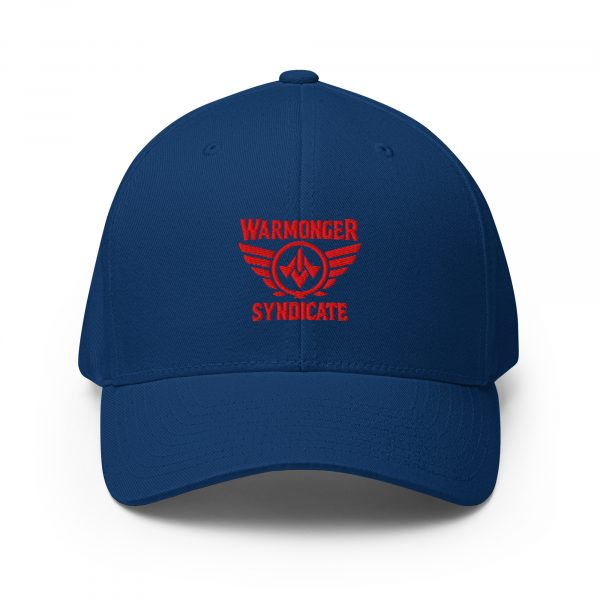 Red Embroidered Brand Logo Structured Cap | Flexfit