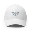 closed-back-structured-cap-white-front-68bb559f2f9b2.jpg Grey Embroidered Logo Structured Cap | Flexfit