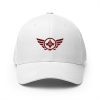 closed-back-structured-cap-white-front-68bb58536d7c7.jpg Maroon Embroidered Logo Structured Cap | Flexfit