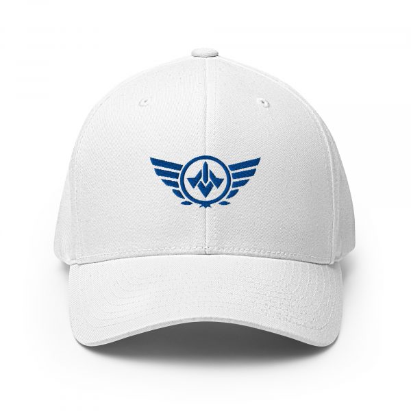 closed-back-structured-cap-white-front-68bb598b9b3d3.jpg Royal Embroidered Logo Structured Cap | Flexfit