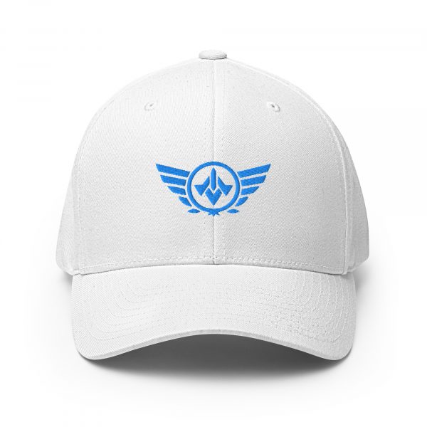 Aqua Embroidered Logo Structured Cap | Flexfit