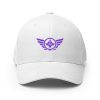 closed-back-structured-cap-white-front-68bb5a118866f.jpg Purple Embroidered Logo Structured Cap | Flexfit