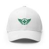 Kelly Green Embroidered Logo Structured Cap | Flexfit