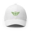 Kiwi Green Embroidered Logo Structured Cap | Flexfit