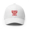 Red Embroidered Brand Logo Structured Cap | Flexfit