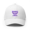 Purple Embroidered Brand Logo Structured Cap | Flexfit