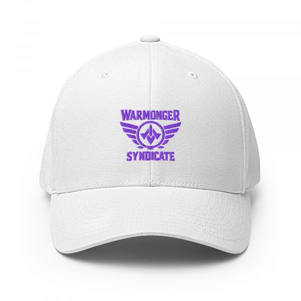 Purple Embroidered Brand Logo Structured Cap | Flexfit