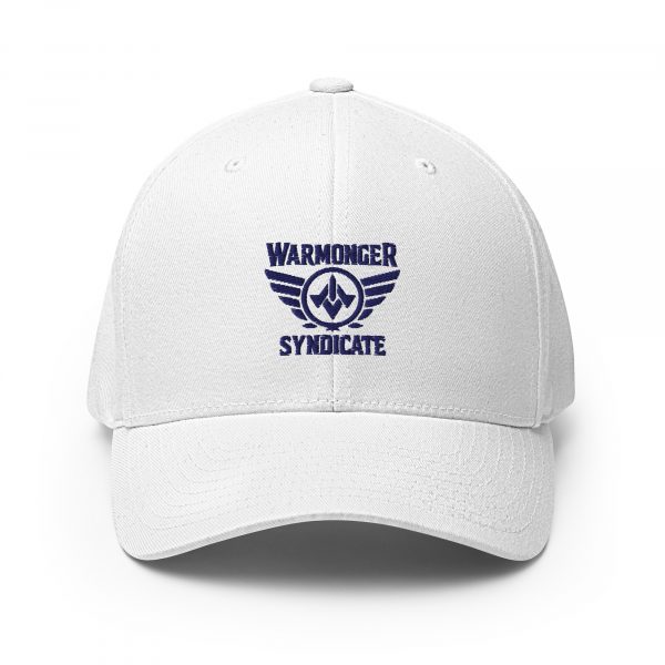 Navy Embroidered Brand Logo Structured Hat | Flexfit