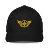 Gold Embroidered Logo Trucker Hat | Flexfit