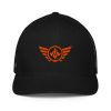 Orange Embroidered Logo Trucker Hat | Flexfit
