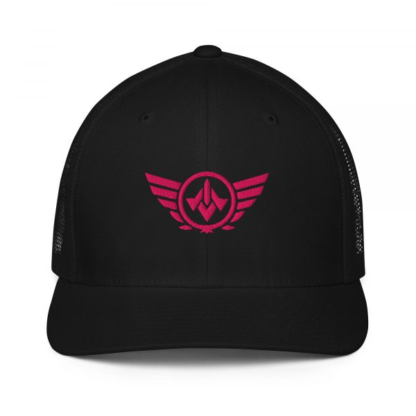 Flamingo Embroidered Logo Trucker Hat | Flexfit