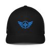 Aqua Embroidered Logo Trucker Hat | Flexfit