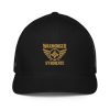 Old Gold Embroidered Brand Logo Trucker Hat | Flexfit