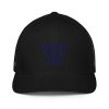 Navy Embroidered Brand Logo Trucker Hat | Flexfit