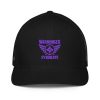 Purple Embroidered Brand Logo Trucker Hat | Flexfit
