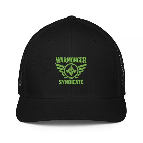 Kiwi Green Embroidered Brand Logo Trucker Hat | Flexfit